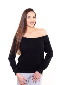 Bluzë me jakë të hapur - Zezë